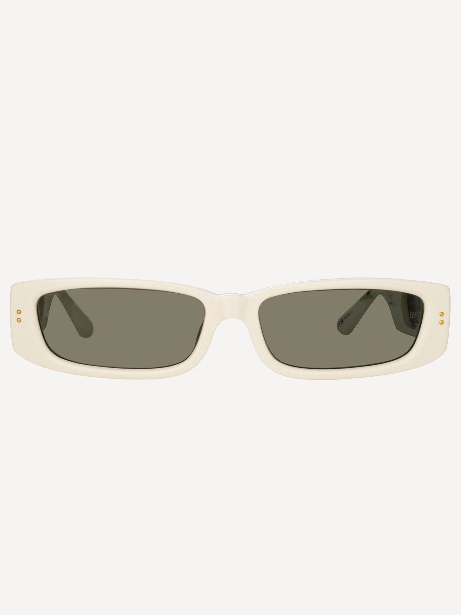 Talita White/Light Gold Sunglasses